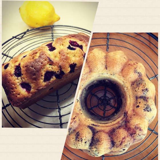 贅沢〜ラズベリーとレモンのパウンド&バナナチョコマーブル