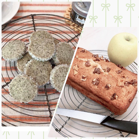 紅茶クッキーとりんごくるみパウンドケーキの、マンツーマンレッスン