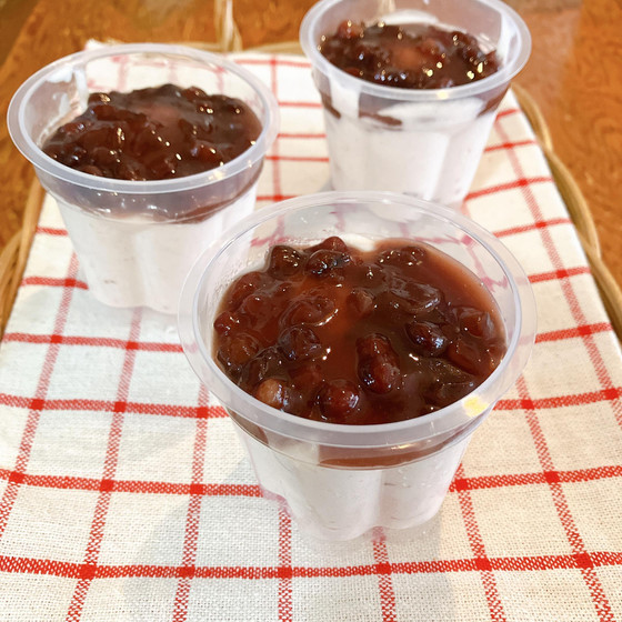 あずきミルクの、夏に涼しい「パンナコッタ」