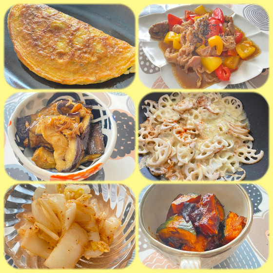 【7品のごはん】お野菜とお肉とたまごを使ったえいようごはん