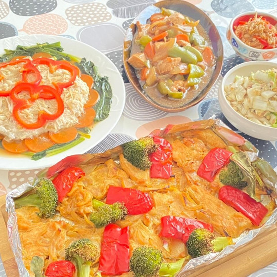 【時短】お野菜と鶏のパパッとおかず５品レッスン