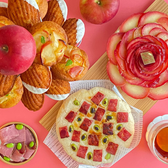【1:1プライベートレッスン】🍎贅沢アップルカスタードタルトとマフィンとマドレーヌ〜お持ち帰り・グルテンフリー〜