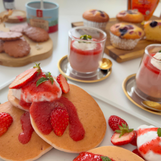 【1:1・期間限定】『いちごのおやつ』米粉でつくるグルテンフリースイーツスイーツレッスン