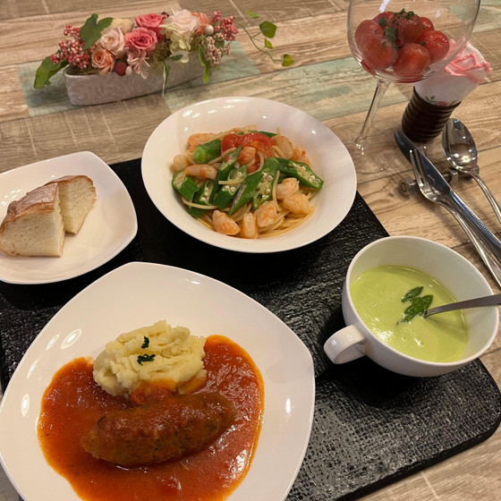 夏野菜をたっぷり使って簡単お手軽、西洋料理！