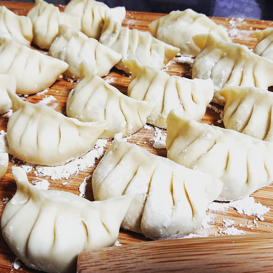 New♥米粉で作る手作り餃子！！ぱりっと羽根つき