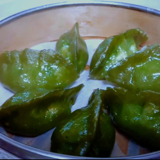 ♥️潮州粉果(ちょうしゅうふんこう)豆苗と貝柱の蒸し餃子（アラカルトレッスン）