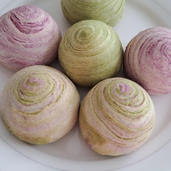 千層蘇（渦巻きパイ）&菊花パイ（中華菓子レッスン）