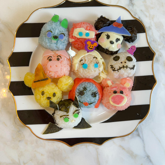 ディズニーツムツムキャラ弁講座。ハロウィンパーティーディズニーツムツム弁当