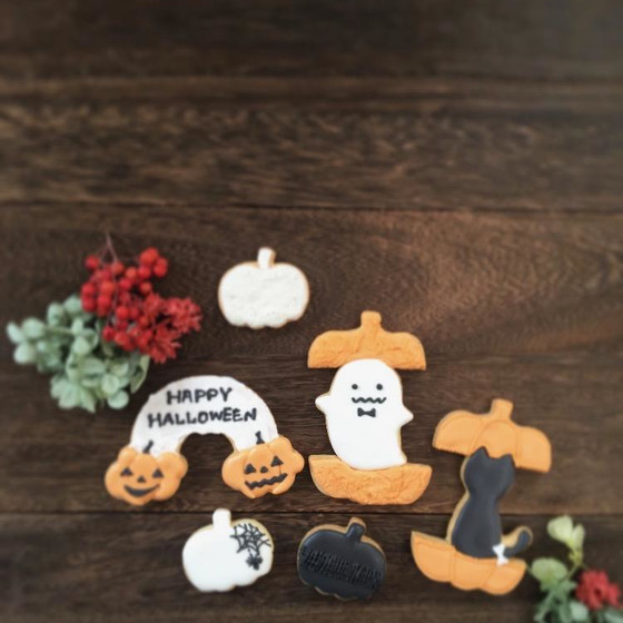 【オンラインレッスン】ハロウィンのアイシングクッキー！