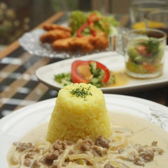 チキンナゲット＆ホワイトストロガノフレッスン