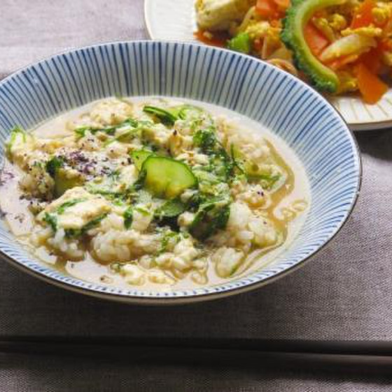 彼の胃袋をガッツリつかむ　冷や汁定食