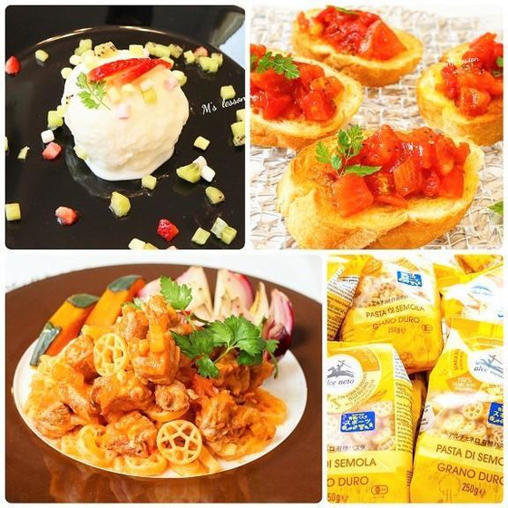 キッズ💛プレゼント付💛豚肩ラグーパスタ、ブルスケッタなど