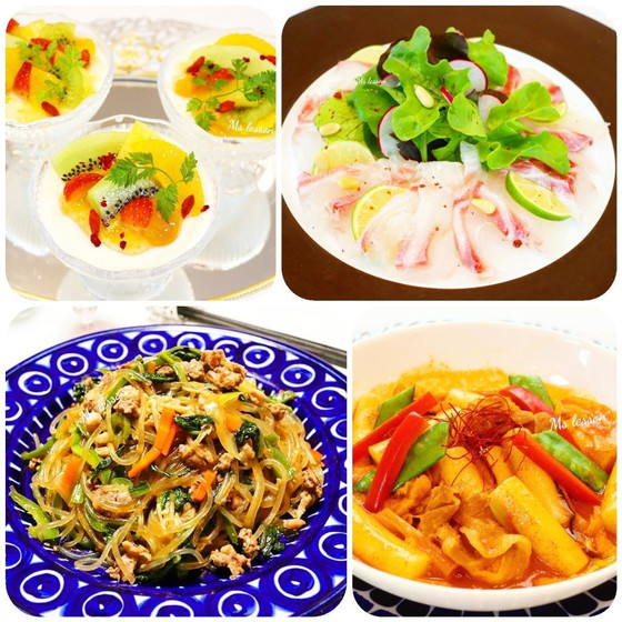 【大人１DAY】韓国＆アジアン料理　黒毛和牛のチェプチェ等