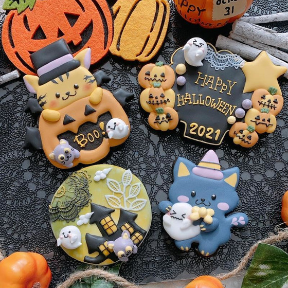 10月1dayレッスンtypeB イタズラ猫とトラくんのハロウィン❤︎