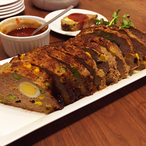 お肉がっつりミートローフでおもてなしメニュー