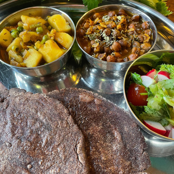 インド的粗食〜Yogaアシュラムのお昼ごはん