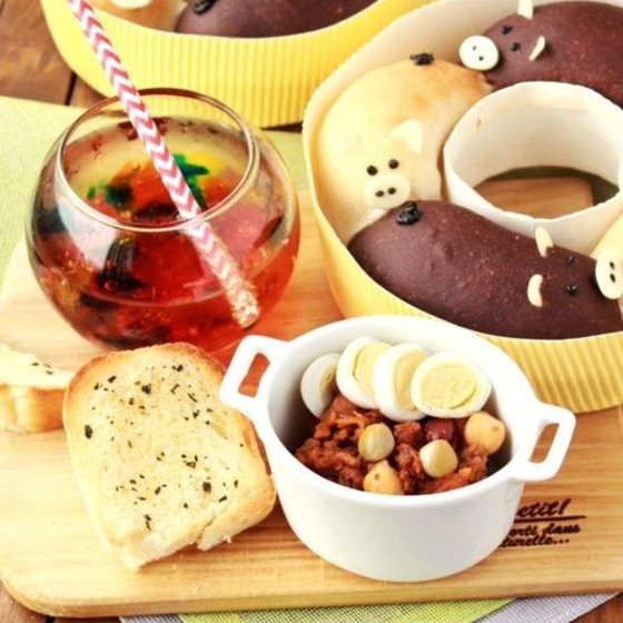 夏休みの親子レッスン♬かわいいちぎりパンと包丁火無しカレー♡