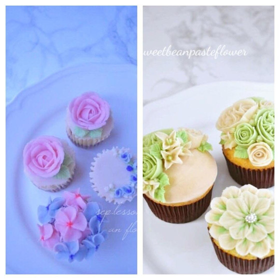 1日で2レッスン受講できます！あんこで絞るお花のケーキ★