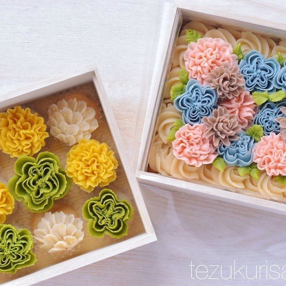 フルーツあんフラワーおはぎとカステラＢＯＸ