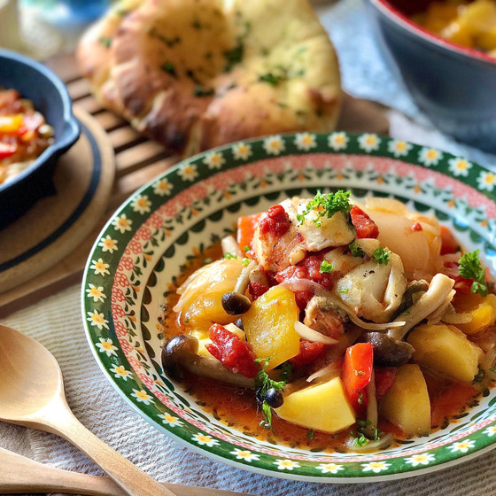 魅惑のトルコ料理✨バズラマ＆白身魚のギュヴェッチ＊他3品