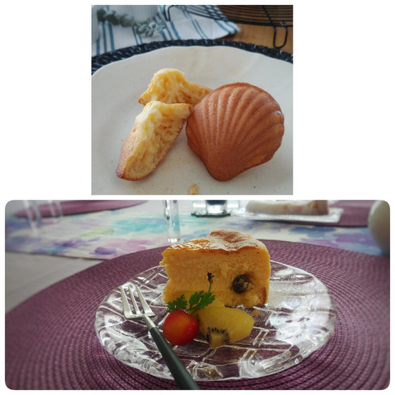 スフレチーズケーキ＆マドレーヌ