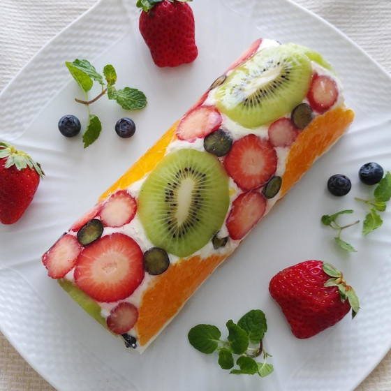 フルーツレアチーズケーキ♡