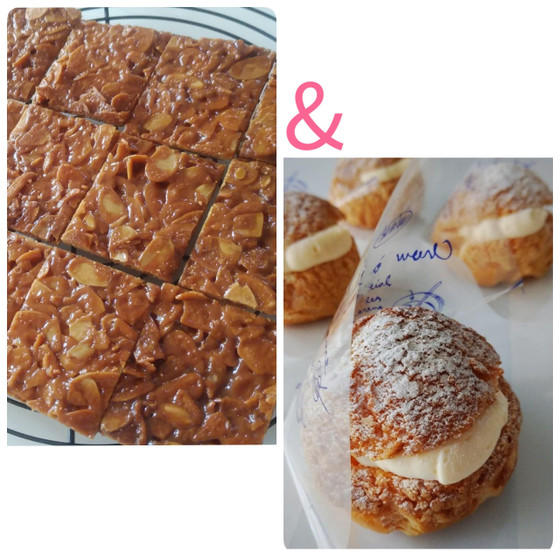 【焼き菓子】フロランタン&【基礎】クッキーシュークリーム