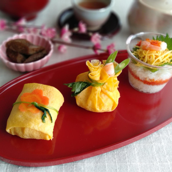 【料理の基本】茶巾寿司とふくさ寿司とカップのちらし寿司
