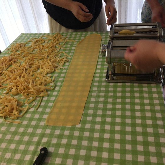手打ち生パスタ2品作って試食コース