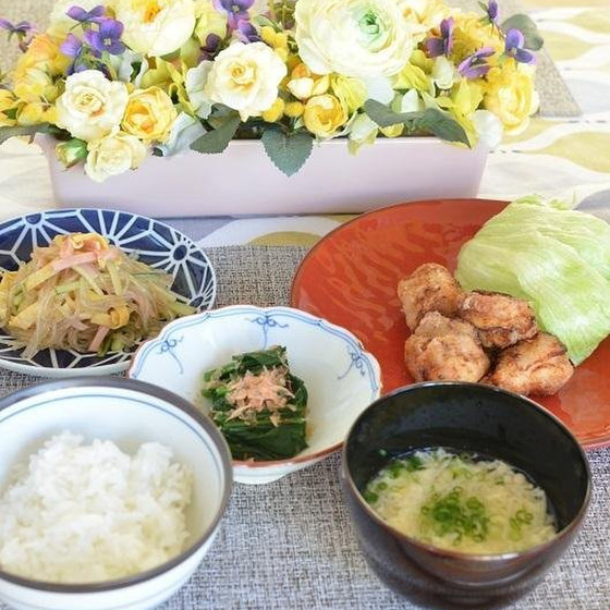鶏のから揚げ　一汁三菜レッスン　