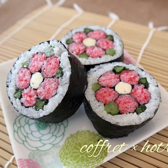 【オンライン】基本から始めましょう～お花のデコ巻き寿司～