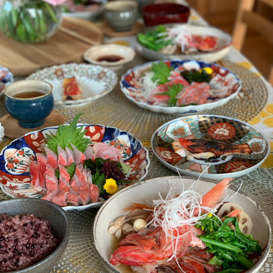 お魚のさばき方　金目鯛