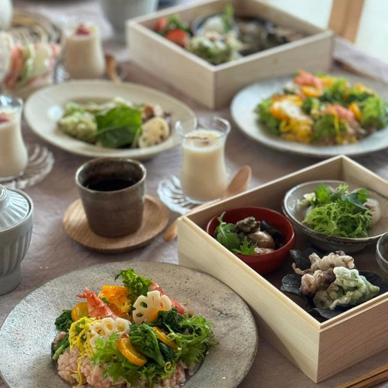 春の詰めて楽しむ箱詰めレッスン　
