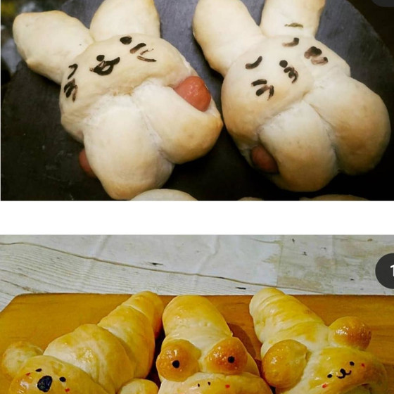 動物コルネとウインナーうさぎパンリクエストレッスン