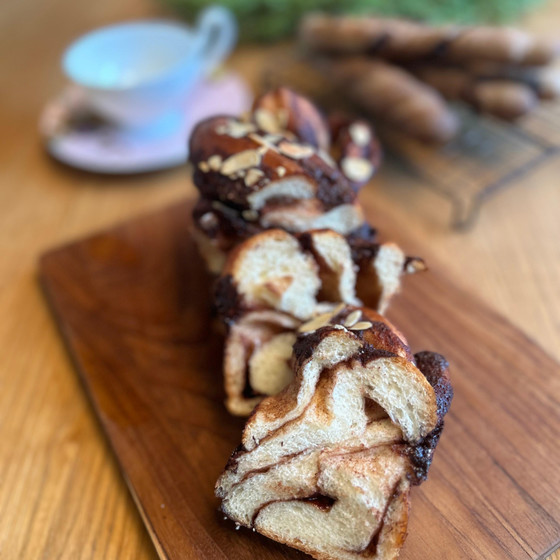 チョコレートバブカとチョコレートとほうじ茶のバトン