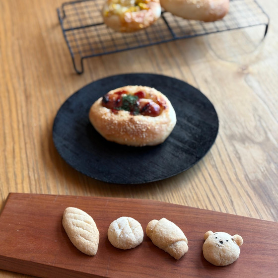 ミズホチカラで作る米粉のお惣菜パンと米粉のパンクッキー　夏休み親子レッスン