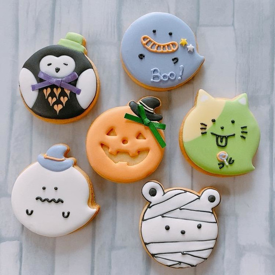 ハロウィンキッズアイシングクッキーレッスン