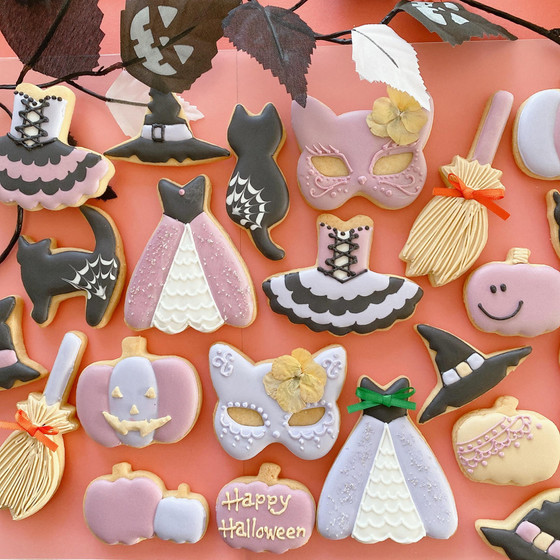 ハロウィンアイシングクッキーレッスン