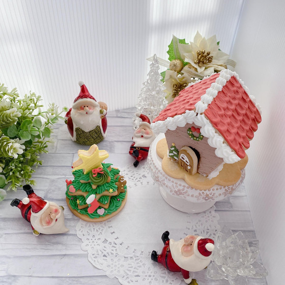 ★オンラインレッスン★クリスマス ヘクセンハウスアと3Dクリスマスツリーレッスン◆セットで受講で合計から1,000円OFF