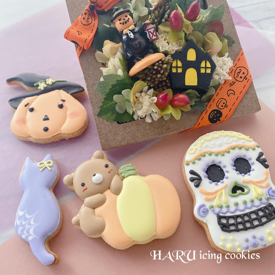 ハロウィン体験アイシングクッキーレッスン