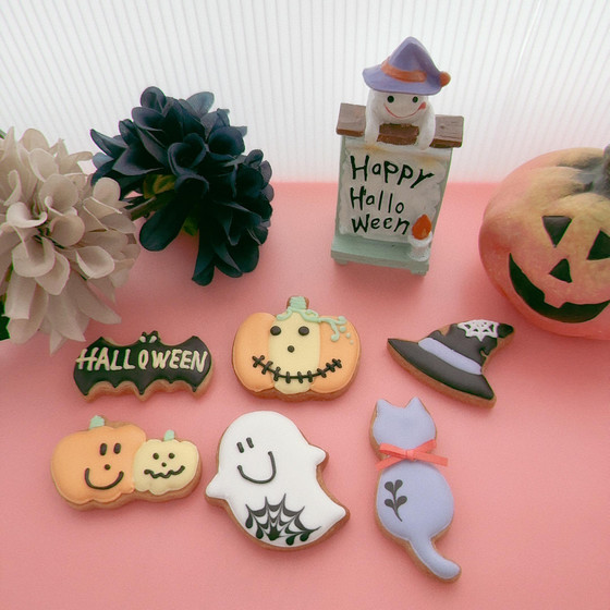 ハロウィンアイシングクッキーレッスン