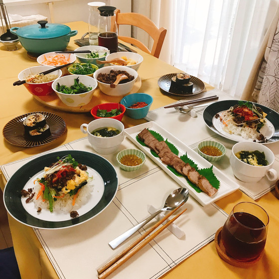 お弁当にも最適！フライパン一つでピビンバ！