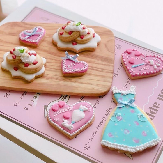 「ストロベリーパンケーキ作りでおうちカフェ♪クッキー