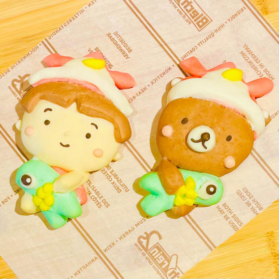 金太郎とくまさんのパン作り（ハヤサカ）