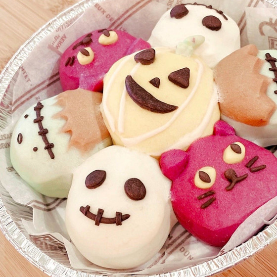 ハロウィンちぎりパン作り（まき・はやさか）