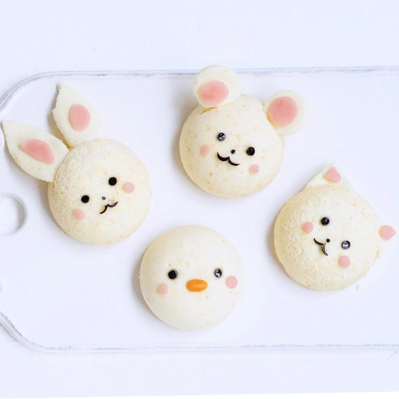 自宅で作れる「萩の月」可愛い動物のふわふわ和菓子（MAYUMI）