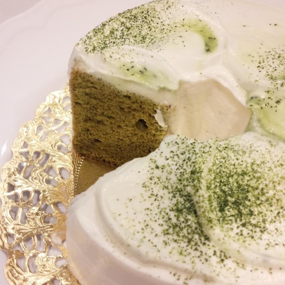 抹茶シフォンケーキ