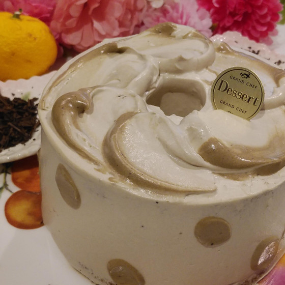 ほうじ茶のシフォンケーキ