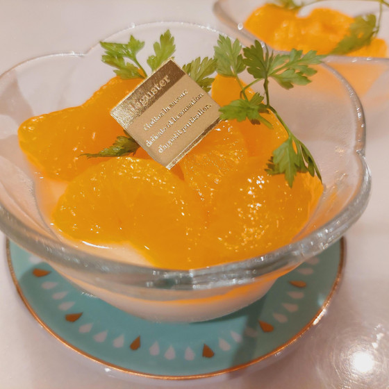 オレンジのチーズパンナコッタ