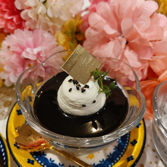 ごまプリンとごまクッキー